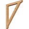 Ekena Millwork Traditional Slat Smooth Bracket, Western Red Cedar, 3 1/2"W x 36"D x 44"H BKT04X36X44TRA06SWR - alternate 1